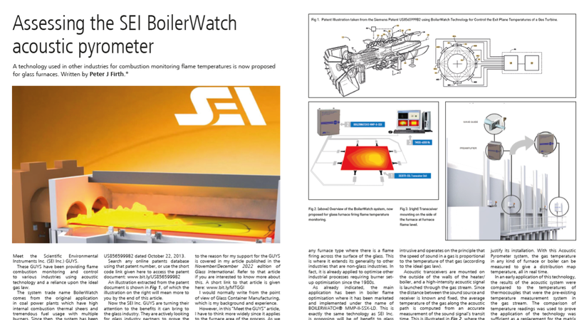 Assessing the SEI BoilerWatch acoustic pyrometer