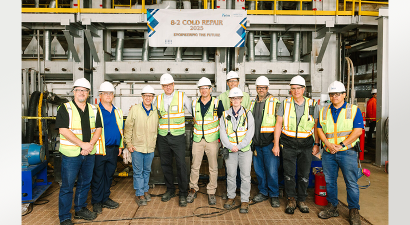 A lighting ceremony was held at the Meadville facility to commemorate the start-up of the Line 2 furnace. (Image copyright: Vitro.)