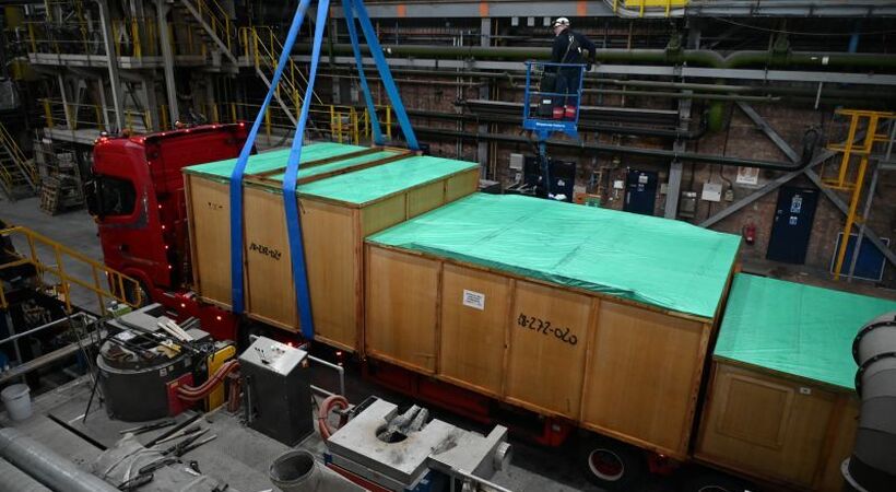 The Materials Processing Institute received three wagons of components for its Electric Arc Furnace upgrade.