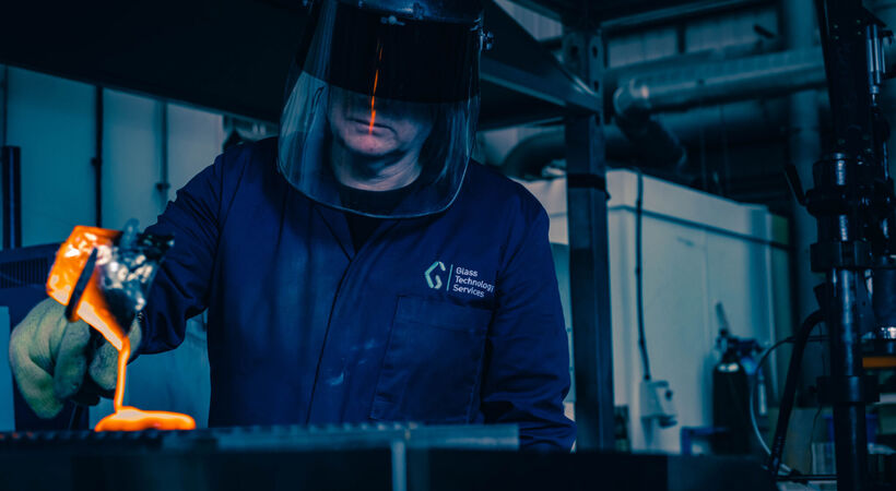 The research furnace at Glass Technology Services (GTS) enables melts of up to 50kg.