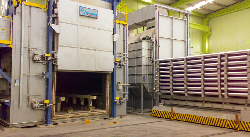The entire homogenising centre is controlled via a modern automation platform that enables centralised monitoring of temperature profiles, cycle times, billet tracking, and system diagnostics.