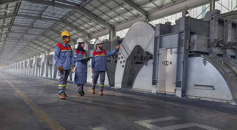 Emirates Global Aluminium said it may take a year before aluminium production resumes at its Al Taweelah, Abu Dhabi, production site, after an Iranian missile attack last week. Stock pic sourced from EGA's website.