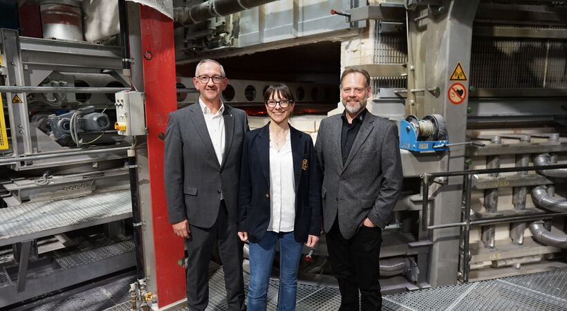 From left to right: Frank Martin (CFO), Carletta Heinz (CEO & Owner), Michael Wagner (Global Director of Glass). Pic source: Heinz Glas.